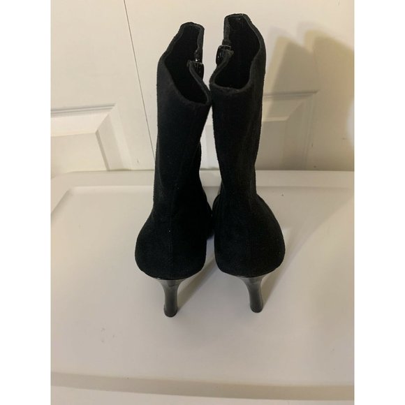Classique Women’s Sz 9M Black Boots 4in‎ Heels - Picture 6 of 11